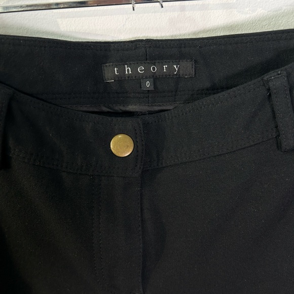 Theory Brand basic Black Leggings Low Rise Size 0 - Picture 2 of 7
